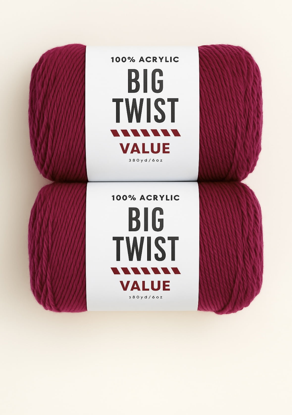 Big Twist Value Yarn Bundle- 2 Pack Plum