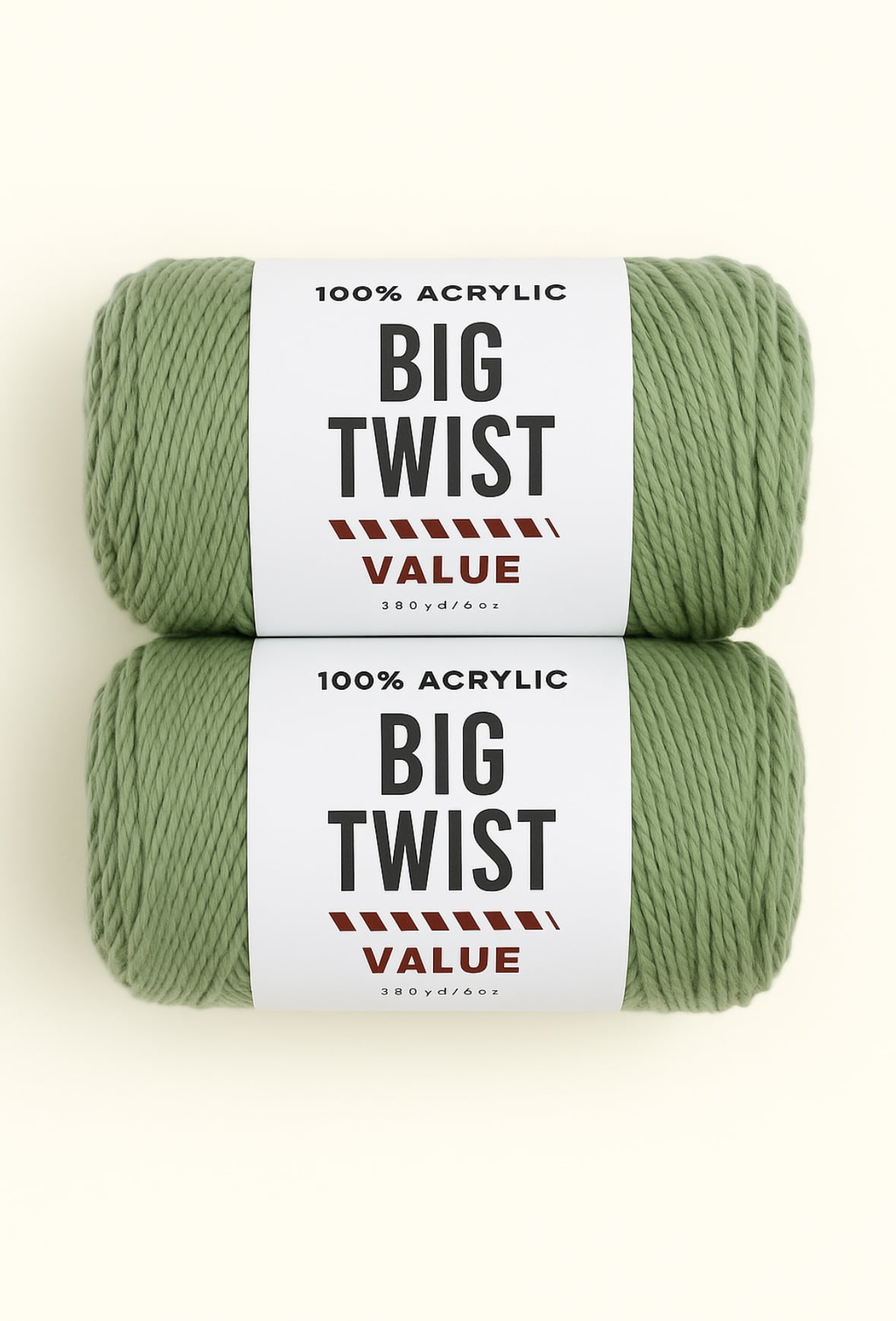 Big Twist Value Yarn Bundle- 2 Pack Sage
