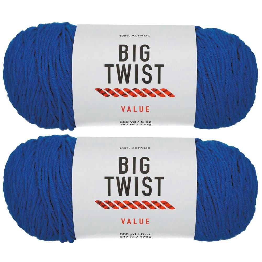 Fun Express Varsity Blue Medium Weight Acrylic Yarn - 2 Skeins