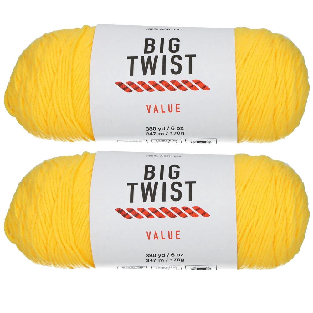 Fun Express Varsity Yellow Medium Weight Acrylic Yarn - 2 Skeins