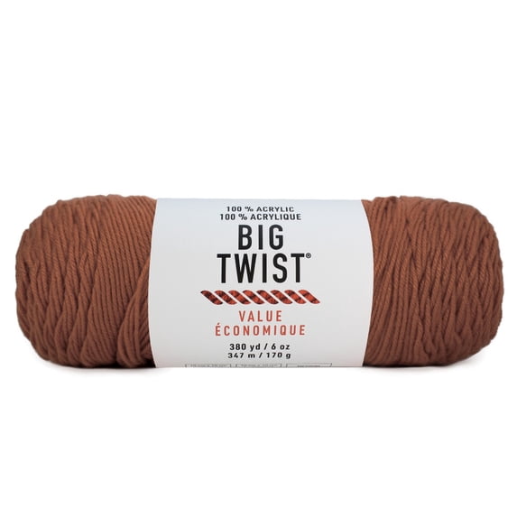 Big Twist, Value Yarn, Toffee, 1 ct., Pack 12