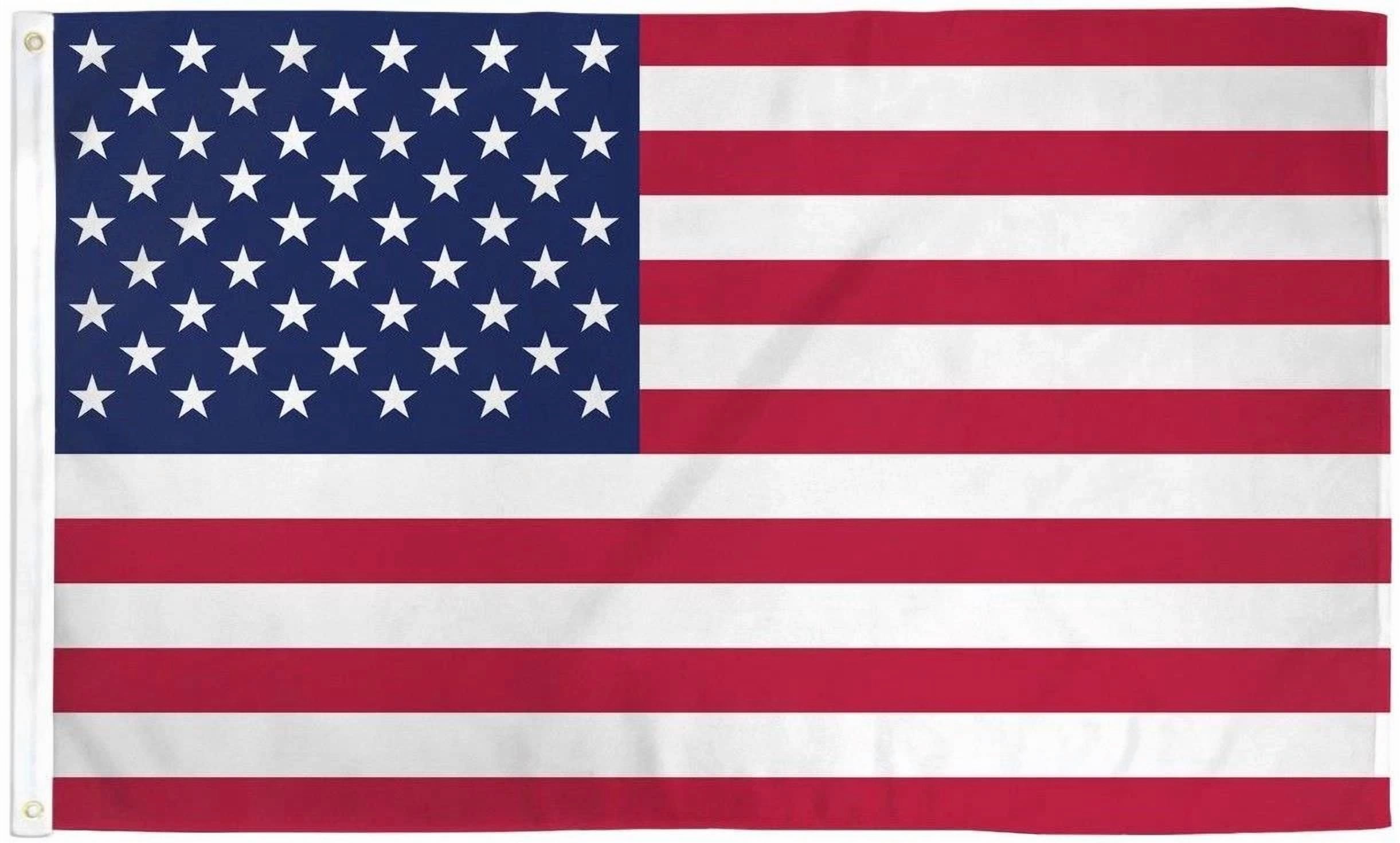 Big Us Flag 4X6 Ft Polyester With Metal Grommets Usa American America Stars