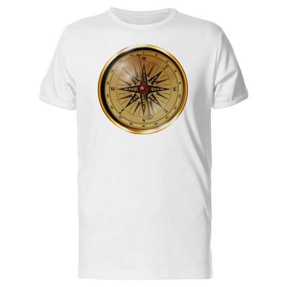 Big Vintage Compass T-Shirt Men -Image by Shutterstock, Male Large