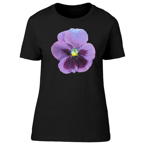 Big Violet Flower T-Shirt Women -Image by Shutterstock, Female Small