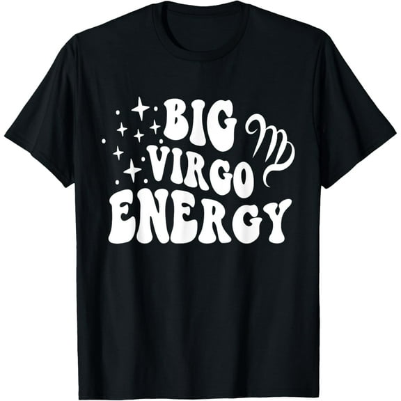 Big Virgo Energy x Virgo Zodiac Retro T-Shirt