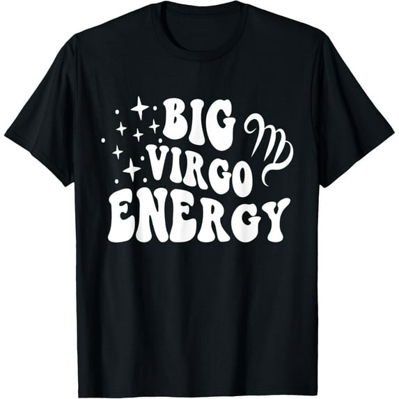 Big Virgo Energy x Virgo Zodiac Retro T-Shirt