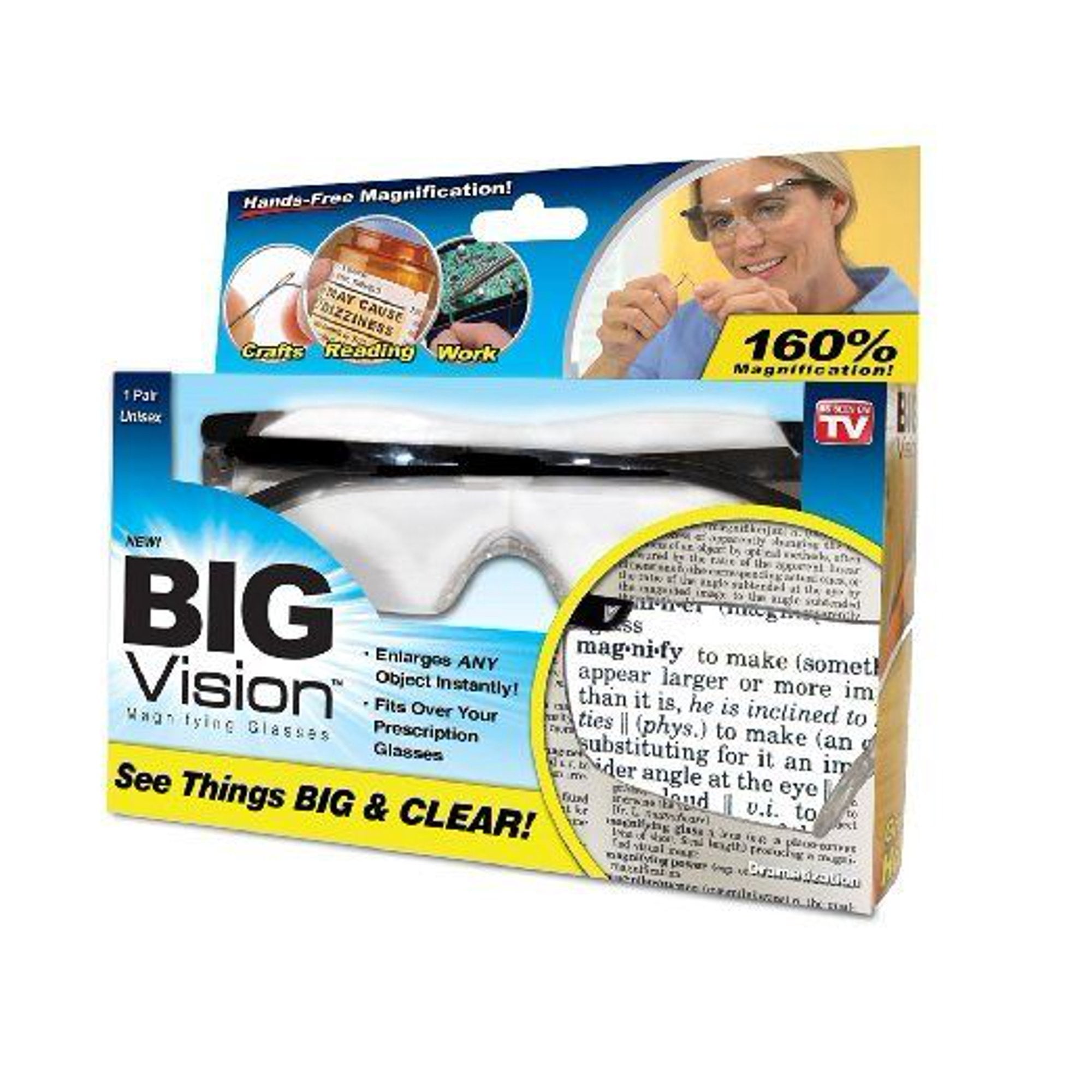 Lentes Big Vision Gafas Lupa Con 160% Aumento Costura