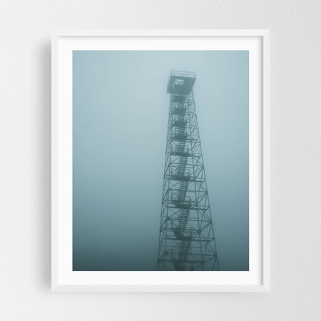 Big Walker Lookout Tower - Wytheville Virginia Photography White Framed Wall Art Print 16 x 20 inches
