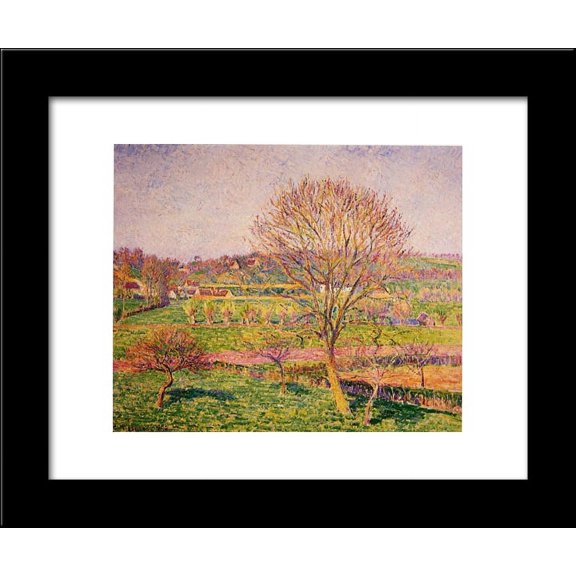 Big Walnut Tree at Eragny 20x24 Framed Art Print by Pissarro, Camille