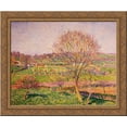 thumbnail image 1 of Big Walnut Tree at Eragny 24x20 Gold Ornate Wood Framed Canvas Art by Pissarro, Camille, 1 of 2