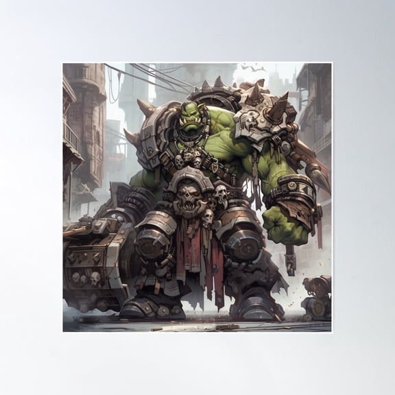 Big War Boss Poster Wall Art, Modern Wall Decor, 24x24 UNFRAMED