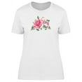 thumbnail image 1 of Big Watercolor Roses  T-Shirt Women -Image by Shutterstock, Female Large, 1 of 2
