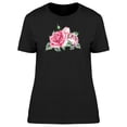 thumbnail image 1 of Big Watercolor Roses  T-Shirt Women -Image by Shutterstock, Female x-Large, 1 of 4