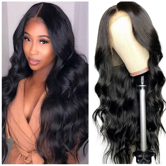 Big Wave Lace Closure Wig - 100% Real Human Hair Full Head Coverage with Long Curly Curls