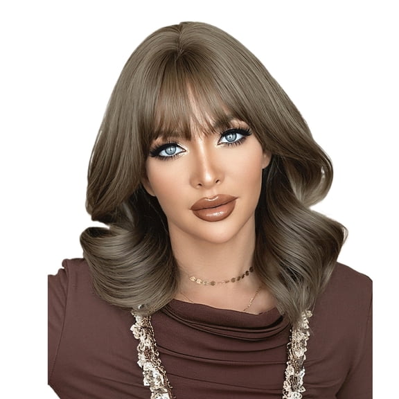 Big Wave Medium Long Layered Curly Hair Wigs for Women - Natural Fluffy Volume Hairstyle