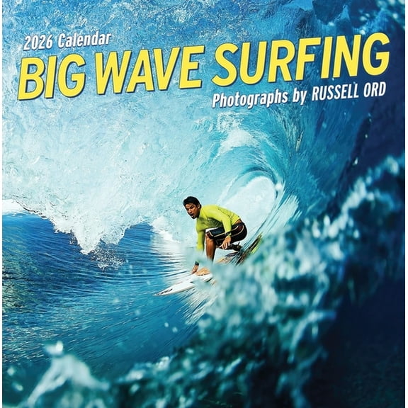 Big Wave Surfing Wall Calendar 2026, (Paperback)