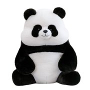 Big Weighted Plush Panda Stuffed Animal, 15.7 Inch Cute Large Panda Plush Toy Throw Pillows Accompany Doll, Soft Fluffy Hugging Plushie Pillows for Christmas Birthday Gifts for Family Friends