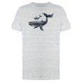 thumbnail image 1 of Big Whale And Little Whale Tee Men's -Image by Shutterstock, 1 of 1