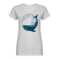 thumbnail image 1 of Big Whale Over The Earth Shaped Tee Women's -Image by Shutterstock, 1 of 2