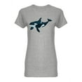 thumbnail image 1 of Big Whale Shaped T-Shirt Women -Image by Shutterstock, Female Large, 1 of 2