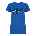 thumbnail image 1 of Big Whale Shaped T-Shirt Women -Image by Shutterstock, Female Large, 1 of 2
