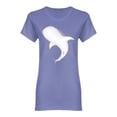 thumbnail image 1 of Big Whale Shark Graphic Shaped T-Shirt Women -Image by Shutterstock, Female Medium, 1 of 2