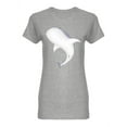 thumbnail image 1 of Big Whale Shark Graphic Shaped T-Shirt Women -Image by Shutterstock, Female x-Large, 1 of 2