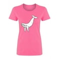 thumbnail image 1 of Big Whale Sketch Shaped T-Shirt Women -Image by Shutterstock, Female x-Large, 1 of 2