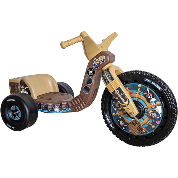 Big Wheel Classic Durable Male Kid Push & Pedal Ride-On, Pirate