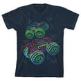 thumbnail image 1 of Big Wheels Trucks Youth Boys Dark Navy Graphic Tee-XS, 1 of 2