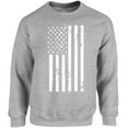 thumbnail image 1 of Big White American Flag Graphic Sweatshirt - Happy Independence Day Unisex Crewneck - 4th of July Party Sweater Gifts for Men and Women, 1 of 2