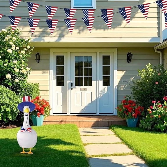 Big White Goose Festival Decoration Set, Waterproof Fade-Resistant Holiday Costume Clothing Outfit for Porch Yard Garden, Cute Festive Themed Dressing Accessories for Seasonal Celebrations