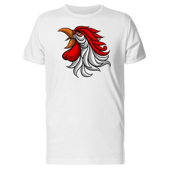 Big White Rooster Head Tee Men's -Image by Shutterstock