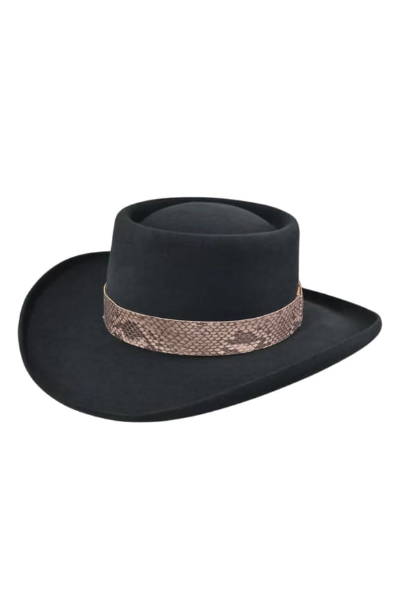 Big Wide Brim Boho Western Hat for Women And Men Stylish Western Hat for Parties And Outdoor Activities Retro Felt Fedora Hats Rolled up Caps Black One Size