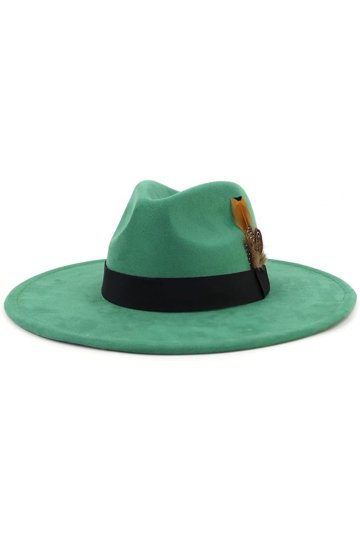 Womens Fedora Hats in Womens Hats | Green - Walmart.com display picture 3