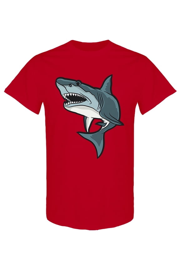 Big Wild Shark T-Shirt Men -Image by Shutterstock, Male Large