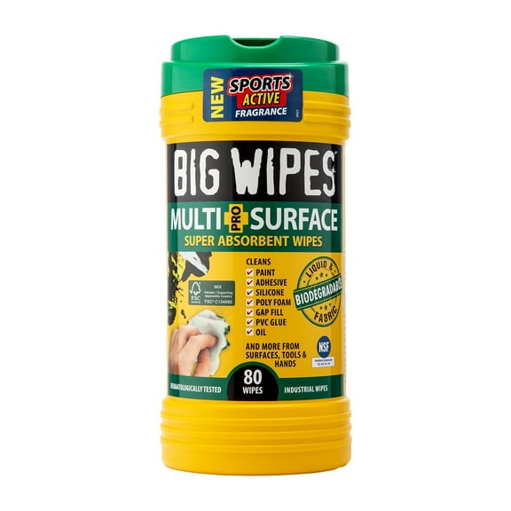 Big Wipes Multi-Surface Wipes 80 Count, 1 Pack