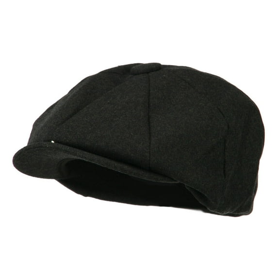 Big Wool Blend Newsboy Cap - Dark Grey XL-3XL