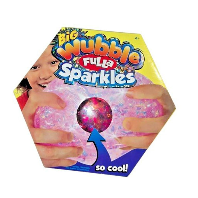 Big Wubble Fulla Sparkles Sensory Toy. Ages 6 Colors May Vary