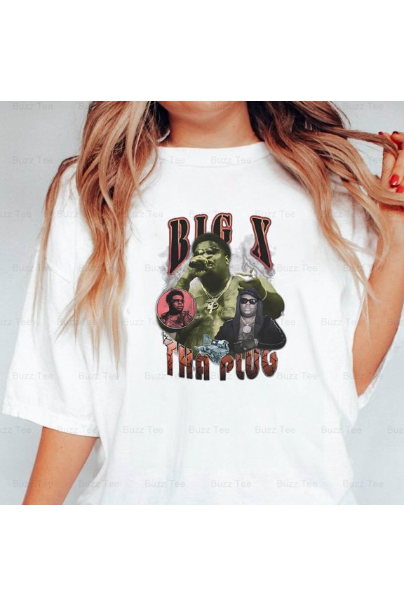 Big X The Plug Texas Rapper Heavy Weight Merch Hip Hop V20013 New Unisex T-Shirt, up to 5XL