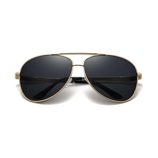 Big XL Wide Frame Extra Large Polarized Aviator Sunglasses for Big Heads Men Oversized Military Pilot Glasses