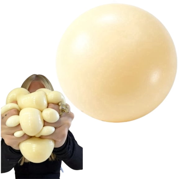 Big Yellow Dough Ball - Ultra-Soft Slow Rising Jumbo Squishy Fluid Cheese Ball , Stress Relief Fidgets for Adults, Focus & Relaxation