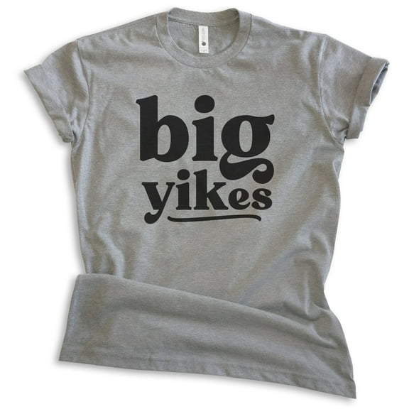 Big Yikes Shirt, Unisex Women's Men's Shirt, Silly Shirt, Humorous Shirt, Snarky Shirt, Dark Heather Gray, Large