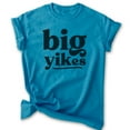 thumbnail image 1 of Big Yikes Shirt, Unisex Women's Men's Shirt, Silly Shirt, Humorous Shirt, Snarky Shirt, Heather Blue, Small, 1 of 6