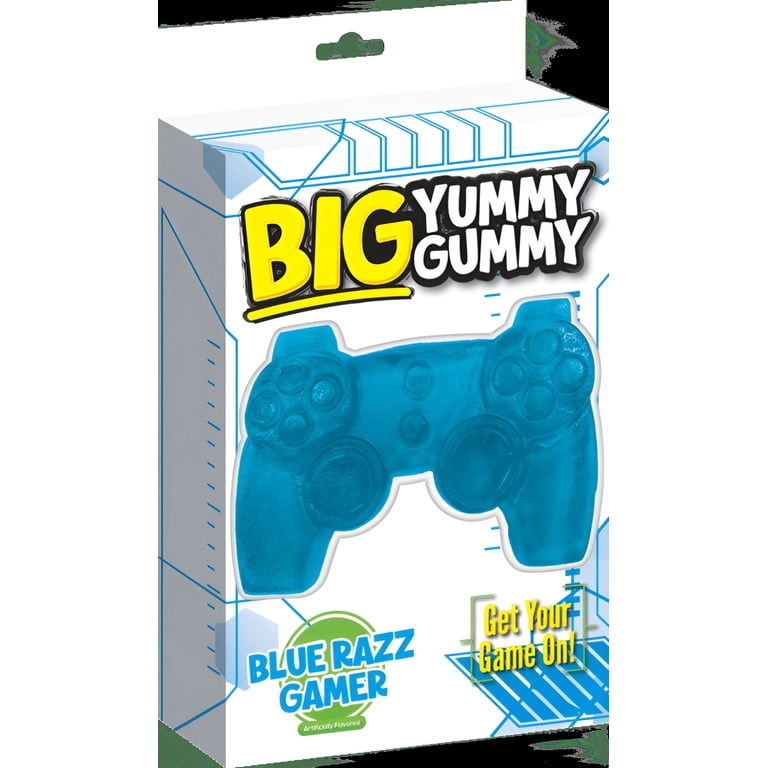 Big Yummy Candy Flavored Gummy Blue Razz Gamer Controller 5.29 oz