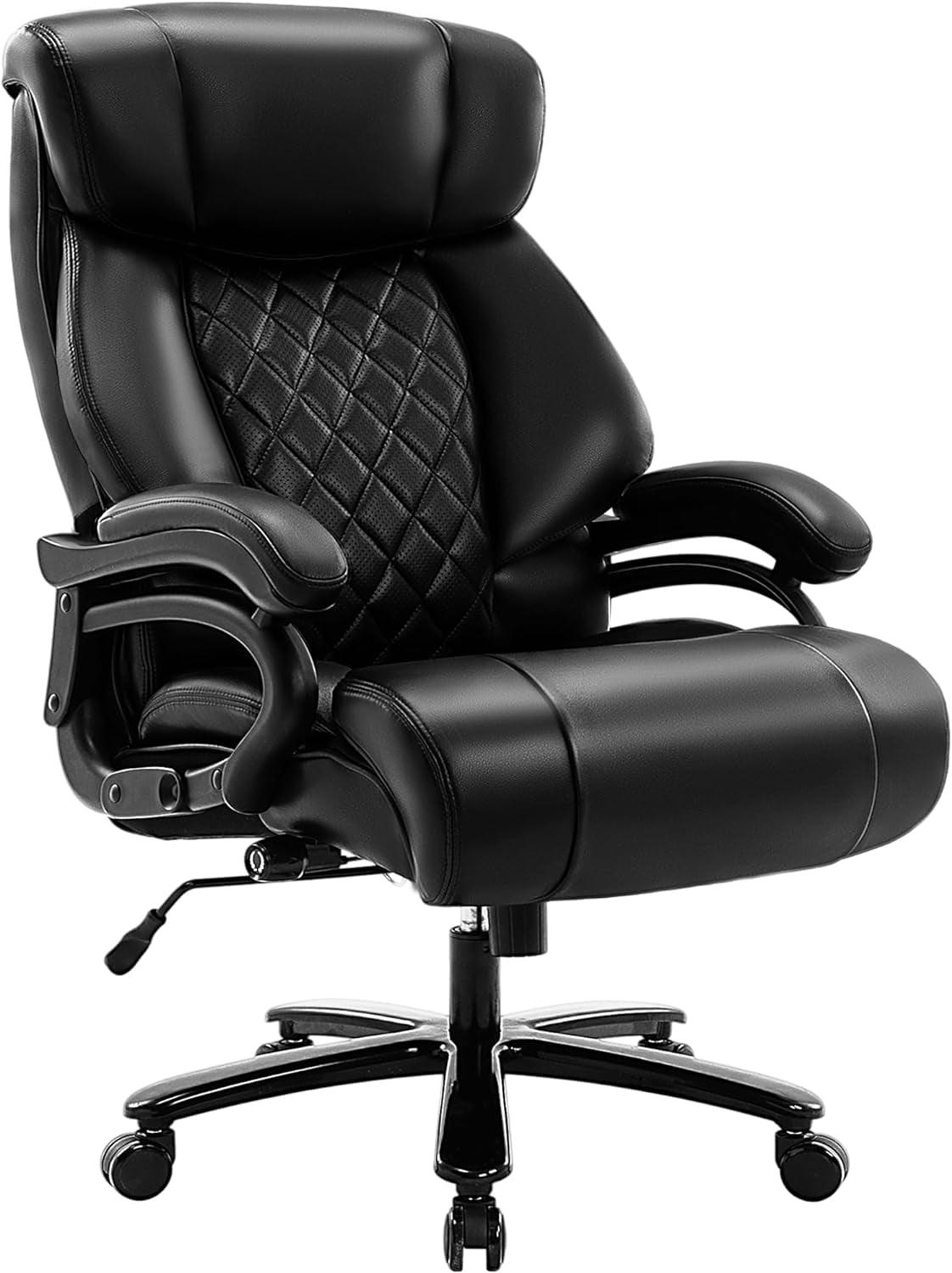 Big & Tall 400lb Office Chair - Adjustable Lumbar Support Heavy Duty ...