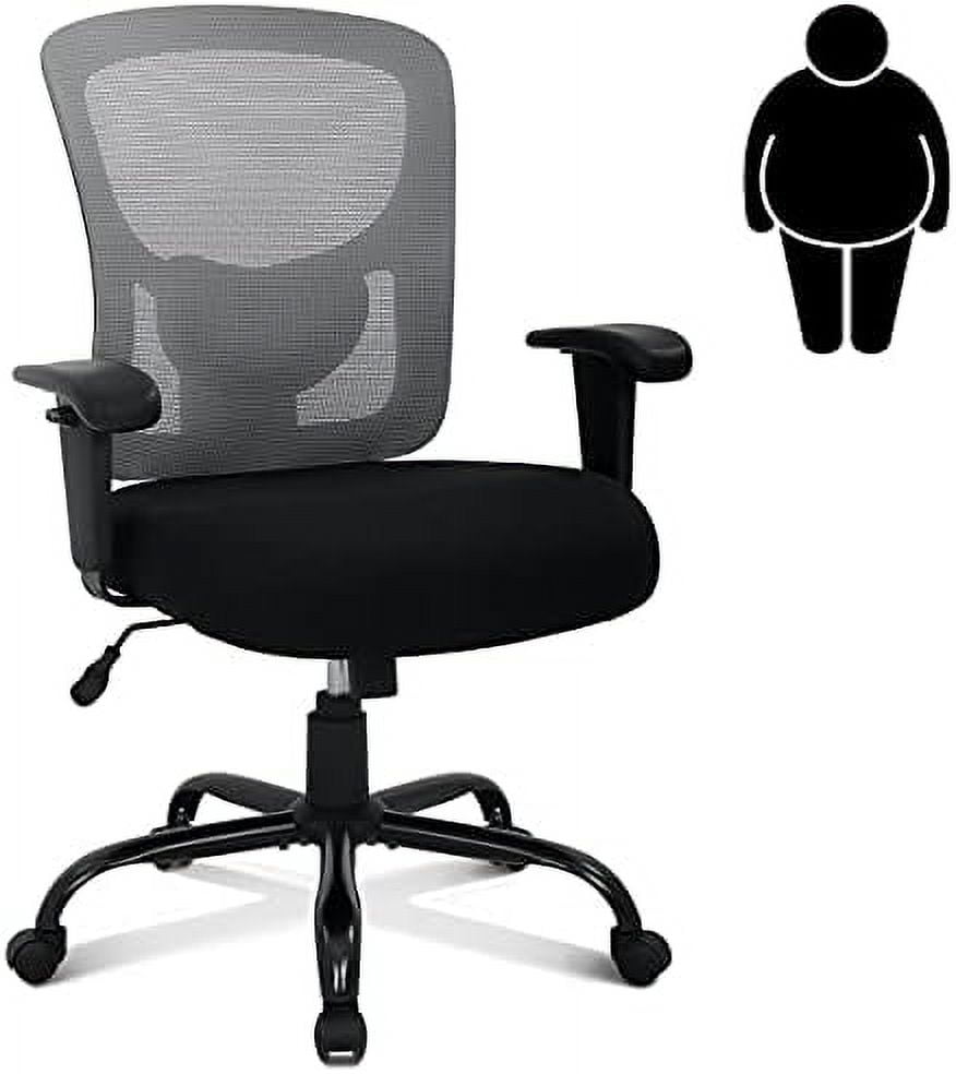 Big & Tall Office Chair Heavy Duty 400LBS Computer Desk Chair with ...