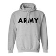 thumbnail image 1 of Big and Tall ARMY Hooded Sweatshirt in Gray, 1 of 3