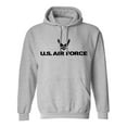 thumbnail image 1 of Big and Tall Air Force Hooded Sweatshirt in Gray, 1 of 3