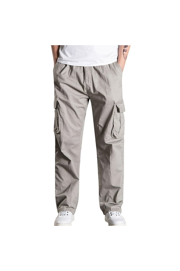 Big and Tall Cargo Pants for Men Vintage Loose Outdoors Travel Hiking Long Pants Stylish Workout Jogger Pants 5X-6X